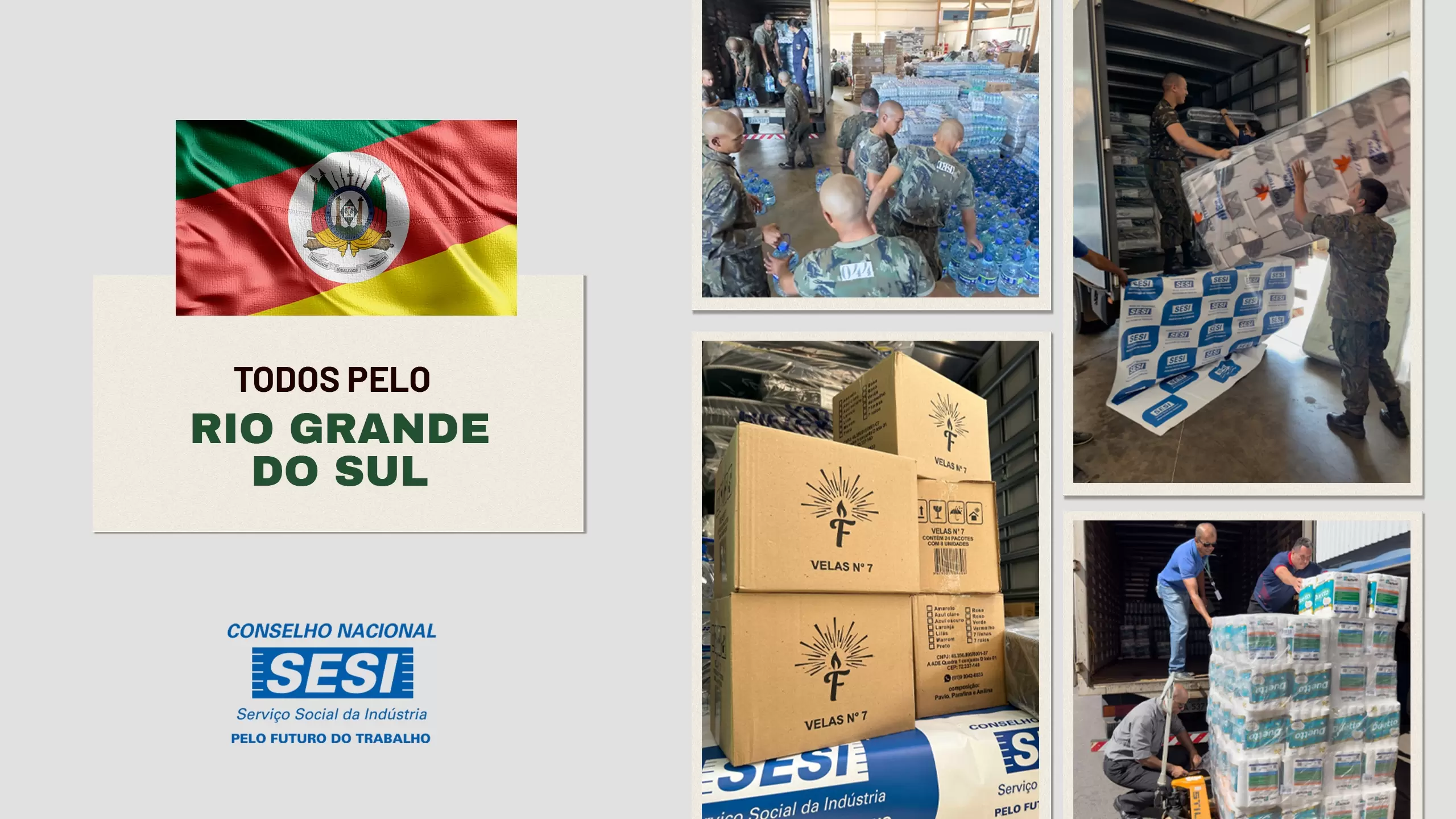 Solidariedade em Ação: CN-SESI e FIBRA unem forças para auxiliar vítimas das enchentes no Rio Grande do Sul