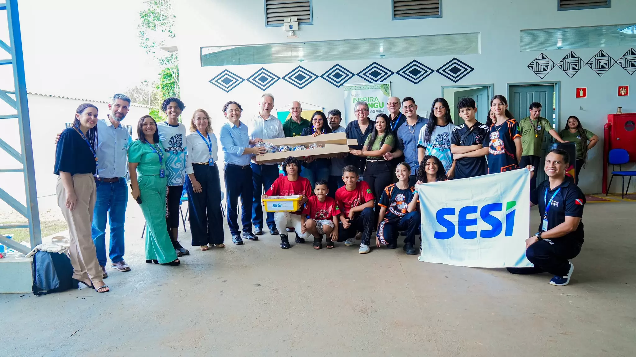 Na Amazônia, jovens indígenas do Pará recebem kits de robótica do SESI