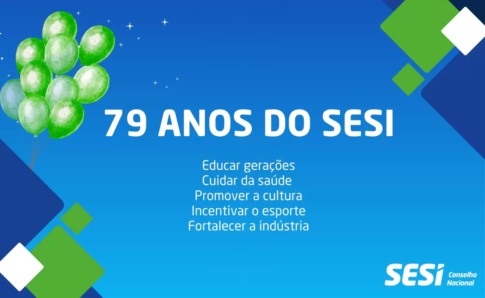 SESI completa 79 anos como referência em educação, saúde e inovação para a indústria