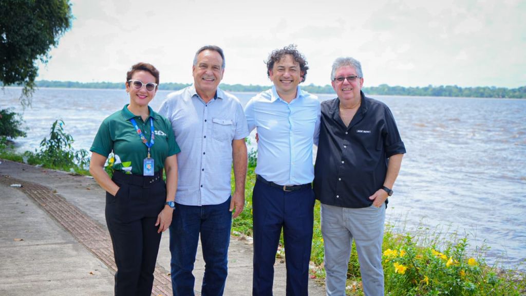 Às margens do Rio Guamá, Jaci, Hito, Fausto e Dário | Foto: Arthur Corrêa/FIEPA